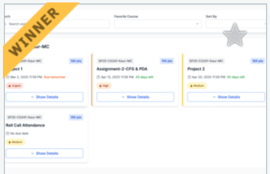 Screenshot of Canvas Assistant