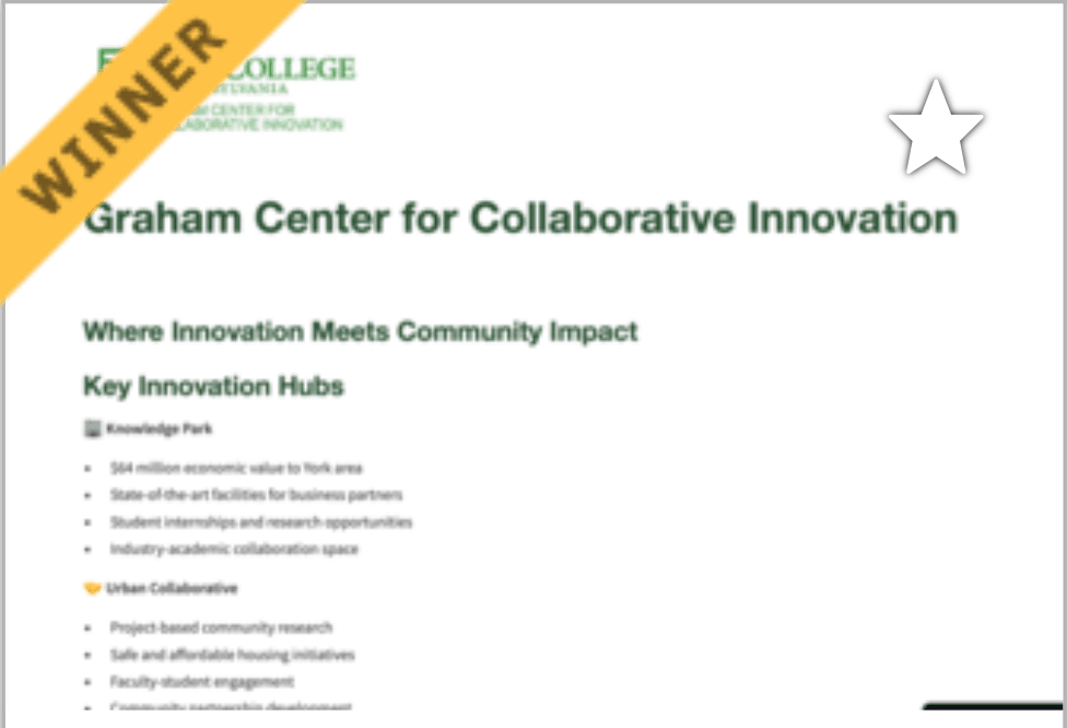 Screenshot of GCCI Partnerships